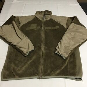 Military Fleece Jacket Cold Weather Gen III Mens Medium Coyote Tan